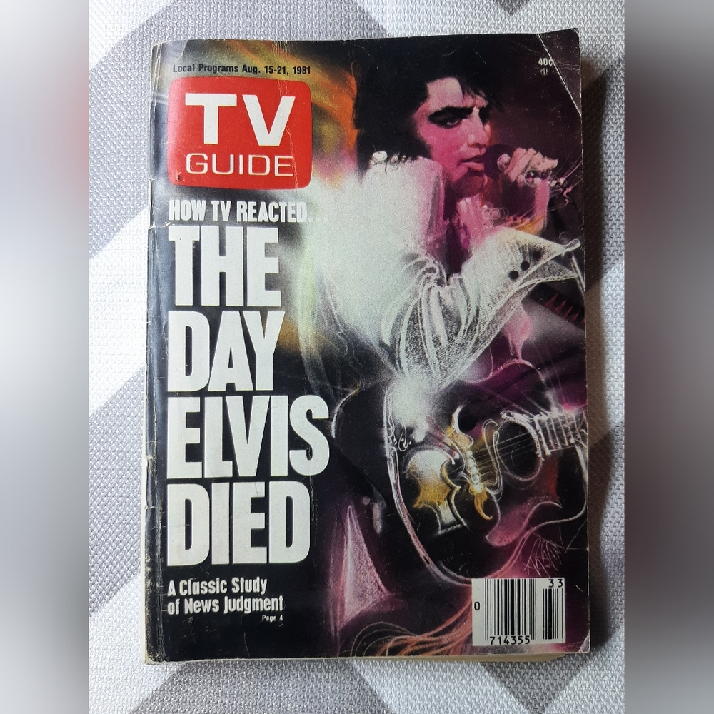Vintage TV Guide Magazine - The Day Elvis Died August 15-21, 1981